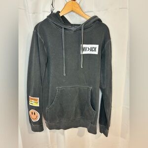BROdenim Enjoy The‎ View Gray Mens XS Pullover Hoodie with Patches